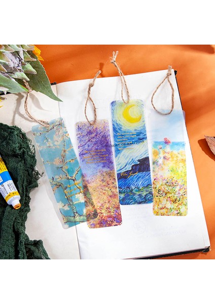 H Tarzı Sanatçı Renkli Yağlı Boya Tablo Ayracı Pvc Okuma Ayracı Van Gogh Yıldızlı Gökyüzü Kitap Sayfa Işaretçisi Kırtasiye Malzemeleri (Yurt Dışından) modelleri