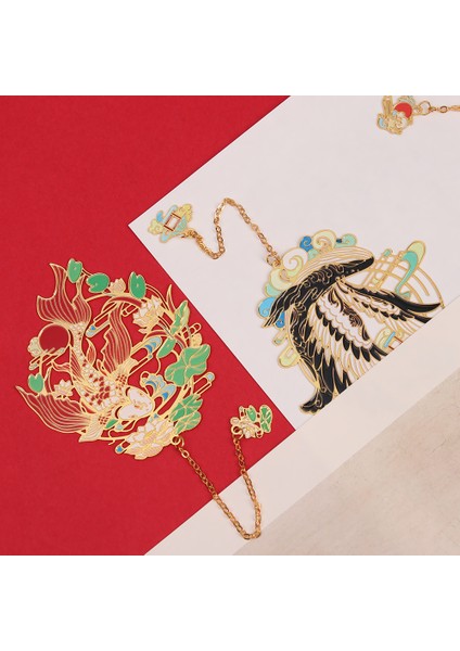 Zincir 5 Tarzı Retro Çin Oyma Tarzı Metal Kitap Ayracı Hollow Hayvan Kolye Sayfalama Işareti Çocuklar Için Okul Malzemeleri Eşyaları (Yurt Dışından) modelleri