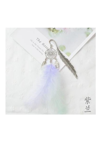 Menekşe Tarzı Kız Kalp Tüy Metal Kolye Oyuk Sevimli Yaratıcı Renkli Kırtasiye Kitap Ayracı Ofis Aksesuarları Okul Malzemeleri - Türkçe E-Ticaret Başlığı (Yurt Dışından)