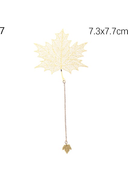 7 Stili Yazın 14 Modeller Metal Yaprak Ayraç Çin Tarzı Vintage Yaratıcı Yaprak Damarı Oyuk Akçaağaç Yaprak Süslü Kayısı Yaprağı Ayraç (Yurt Dışından)