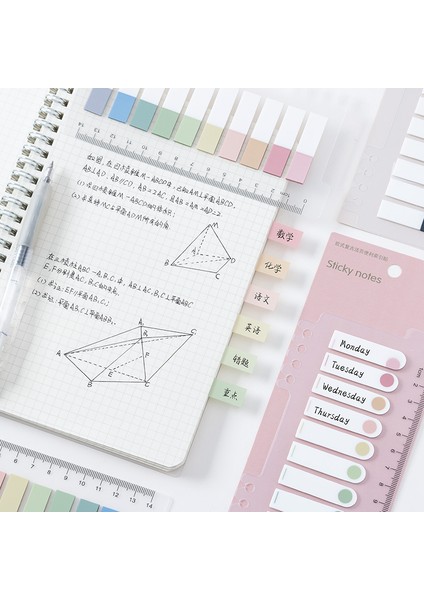 Ben Stil Gökkuşağı Renkleri Sevimli Kitap Ayracı Sticker Memo Pad Etiket Defter Yapışkan Notlar Günlük Scrapbooking Diy Kawaii Not Defteri (Yurt Dışından) indirimleri