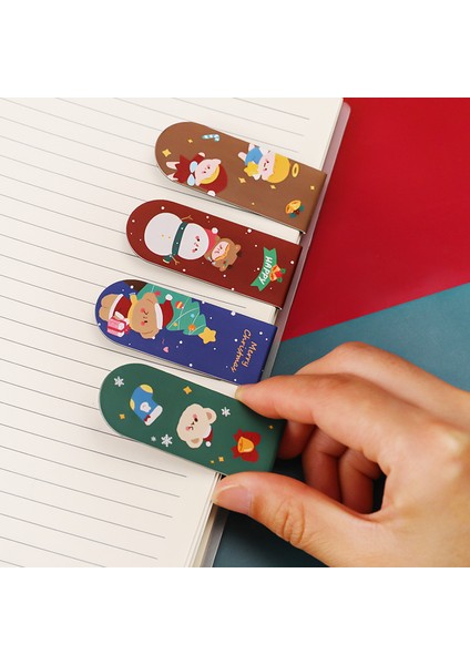 Bir Stil Mengtaute Noel Kar Magnetik Ayraç Okuma Ayraç Kırtasiye Malzemesi Okul Ofis Malzemesi (Yurt Dışından) fırsatları