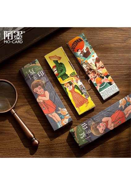 Huashibowuguan Tarzı Kitaplar Için Edebi Manzara Retro Izlenim Serisi Kitap Ayraçları (Yurt Dışından)