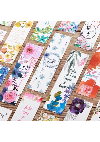 Sevimli Şiirsel Çiçek Kutulu Kağıt Sanatı Küçük Taze Ayraçlar Kırtasiye Okul Malzemeleri Çocuk si (Yurt Dışından)