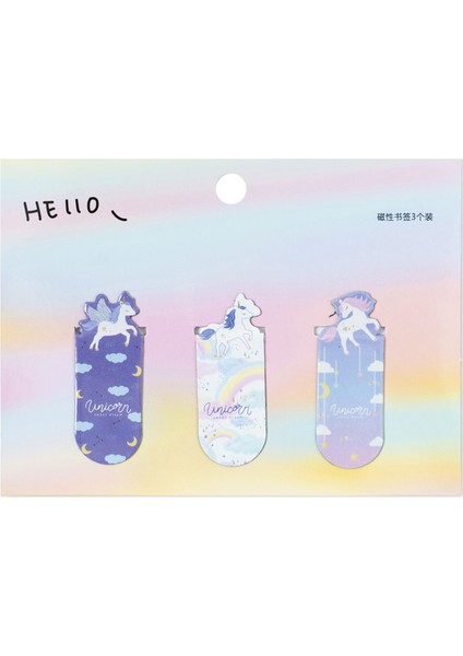 1 Takım Tek Boynuzlu At A Stili Taze Kaktüs Sakura Unicorn Manyetik Kitap Ayraçları Sayfa Öğrenci Kırtasiye Okul Ofis Malzemesi (Yurt Dışından)