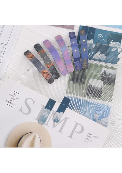 C Stili Öğrenciler Için 2 Parça Alacakaranlık Orman Manzara Manyetik Kitap Işaretcileri Seti (Yurt Dışından) fiyatları