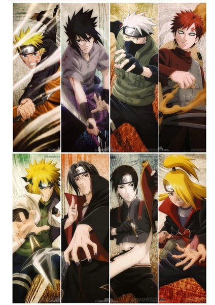 Stil 0 Stil Sasuke Anime Ayraçlar Su Geçirmez Şeffaf Pvc Plastik Ayraç Güzel Kitap Ayraçları (Yurt Dışından)
