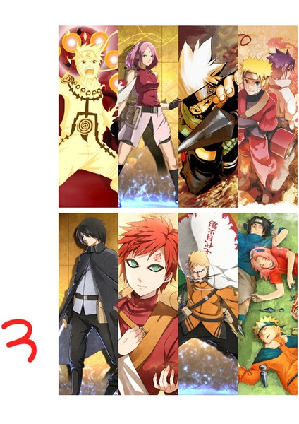 Stil 0 Stil Sasuke Anime Ayraçlar Su Geçirmez Şeffaf Pvc Plastik Ayraç Güzel Kitap Ayraçları (Yurt Dışından)