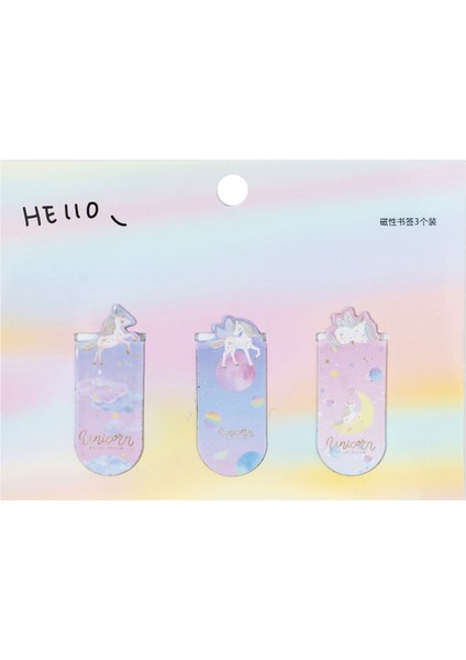 1 Takım Tek Boynuzlu At B Tarzı Taze Kaktüs Sakura Unicorn Manyetik Kitap Ayraçları Sayfa Öğrenci Kırtasiye Okul Ofis Malzemesi (Yurt Dışından)