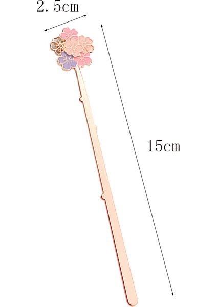 Kiraz Çiçekleri Stili Yaratıcı Sakura Renkli Ayraç Kırtasiye Okul Ofis Malzemesi (Yurt Dışından)