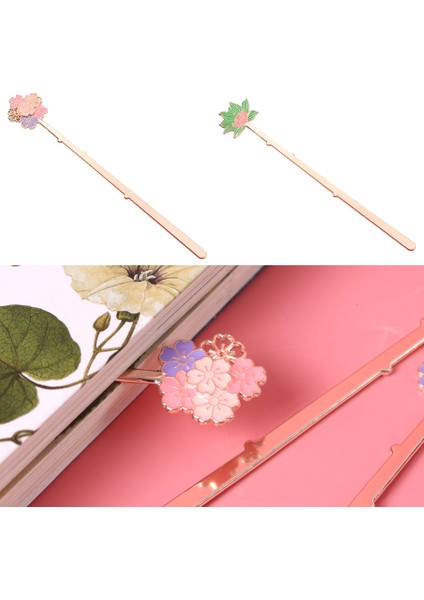 Kiraz Çiçekleri Stili Yaratıcı Sakura Renkli Ayraç Kırtasiye Okul Ofis Malzemesi (Yurt Dışından) fiyatları