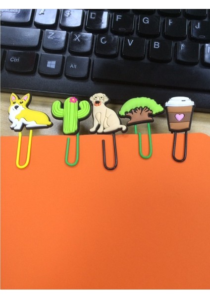 No.802196 Stili 1 Adet Hayvan Köpek Koala Pvc Ayraç Kaktüs Ağacı Sayfa Tutucu Kağıt Kırtasiye Okul Ofis Malzemeleri Öğrenci Çocuklar Noel si (Yurt Dışından) fırsatları