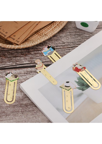 No.11 Stili 1 Adet Sevimli Kediler Okuma Altın Kaplama Metal Karikatür Hayvan Ayraç Kırtasiye Kitap Klasörü Ofis Okul Malzemeleri (Yurt Dışından) indirimleri