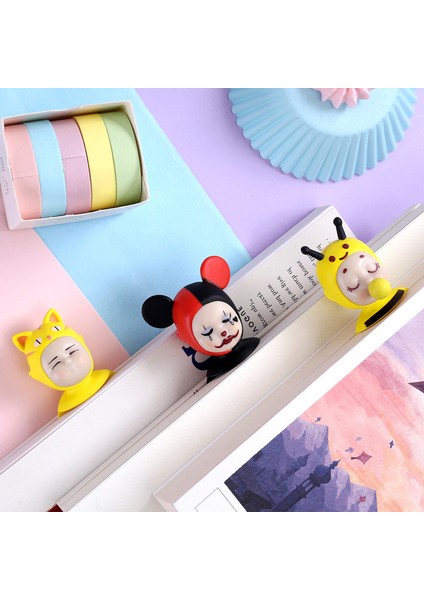 Küçük Şeytan Tarzı 3D Stereo Karikatür Hayvan Yer Işaretcileri Sevimli Ayı Köpek Pvc Malzeme Komik Öğrenci Okul Kırtasiye Çocuk Yer Işareti (Yurt Dışından) fırsatları