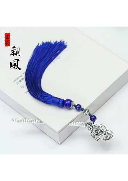 01 Kaofeng Stili Çin Tarzı Klasik Püsküllü Metal Ayraç Yaratıcı Öğrenci Kırtasiye El Yapımı Retro Sevimli Antika (Yurt Dışından)