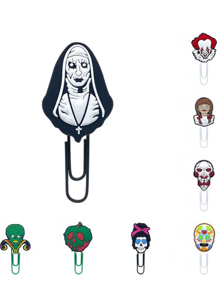 4120-12346789 Stili Kitap Kağıdı Tutucu Okul Öğretmen Kırtasiye Ofis Malzemesi Kız Erkek Xmas Için 8 Adet H Film Ayraç - Türkçe (Yurt Dışından)