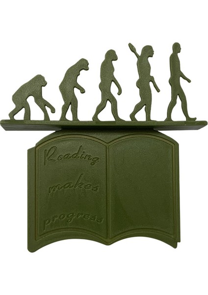 Yeşil Stil Yaratıcı Karikatür 3D Stereo Evrim Teorisi Orangutan Insan Kitap Ayraç Okuma Kitap Sayfa Işaretleme Okul Öğrenci Kırtasiye (Yurt Dışından)