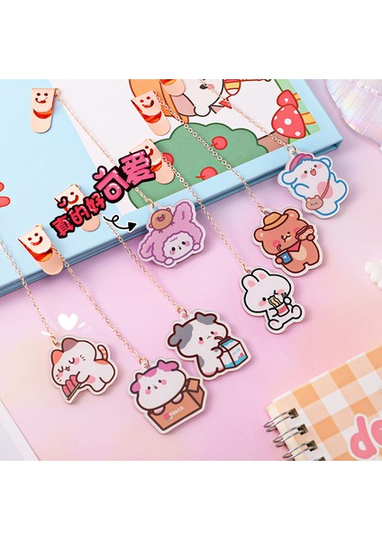 No.7 Tarzı Karikatür Kitap Ayracı Sevimli Hayvan Inek Kedi Akrilik Kolye Öğrenci Kırtasiye Öğretmen Malzemeleri E-Ticaret Mağazası Papelaria (Yurt Dışından) fiyatları