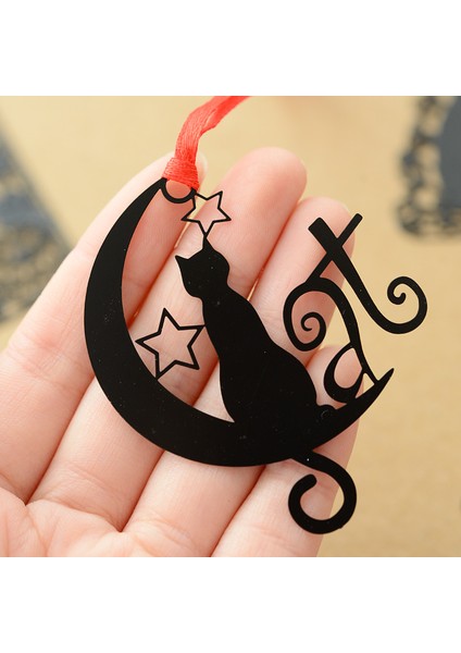 Çiçek Stili 1 Adet Siyah Kedi Kitap Ayracı Kırmızı Ip Retro Metal Ayracı Benzersiz Okuma Kırtasiye Ofis Okul A6927 (Yurt Dışından) fırsatları