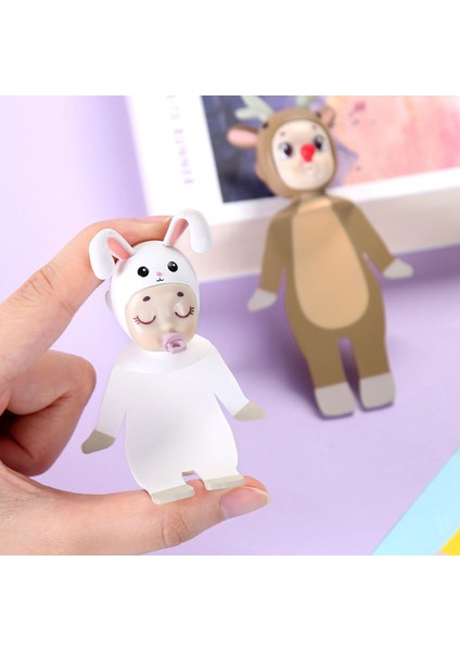 Palyaço Çocuk Stili Sevimli 3D Hayvan Ayraç Kawaii Kedi Köpek Kitap Ayracı Pvc Okuma Işareti İle Renkli Kutu Kırtasiye Okul Malzemeleri Çocuklar Kızlar ler (Yurt Dışından) indirimleri