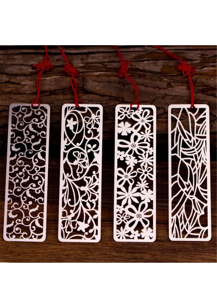 No.2 Tarzı Yeni Çiçek Hollow Ayraç Vintage Metal Ayraç Wite Knot Çok Fonksiyonlu Kırtasiye Yaratıcı (Yurt Dışından) modelleri