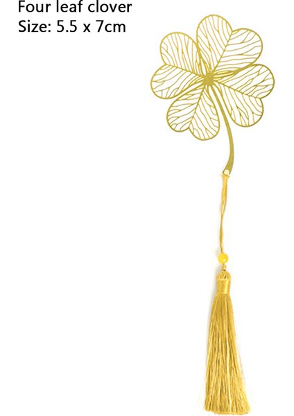 No.2 Tarzı Tasarım Retro Metal Ayraç Ejderha Yaprak Kolye Hohloma Ayraç Kitap Püskül Sayfa Işareti Kırtasiye Malzemesi (Yurt Dışından)