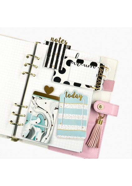 Çiçek Ay Stili Plastik Kapaklı Ayraç Defter Ve Günlük Klipsi Endeks Ayraç Planlayıcı Aksesuarlar Sevimli Okul Kırtasiye Malzemeleri (Yurt Dışından) modelleri