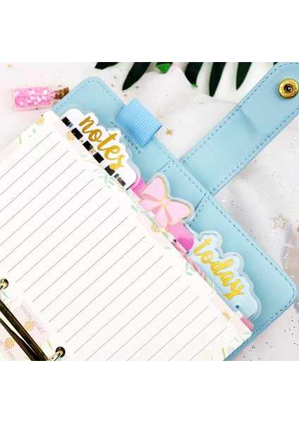 Çiçek Ay Stili Plastik Kapaklı Ayraç Defter Ve Günlük Klipsi Endeks Ayraç Planlayıcı Aksesuarlar Sevimli Okul Kırtasiye Malzemeleri (Yurt Dışından) fırsatları