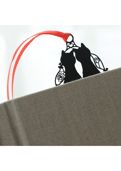 Kelebek Tarzı 1 Adet Siyah Kedi Kitap Ayracı Kırmızı Ip Retro Metal Ayracı Benzersiz Okuma Kırtasiye Ofis Okul A6927 (Yurt Dışından) indirimleri