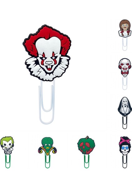 4120-12345678 Stili Kitap Kağıdı Tutucu Okul Öğretmen Kırtasiye Ofis Malzemesi Kız Erkek Xmas Için 8 Adet H Film Ayraç - Türkçe (Yurt Dışından)