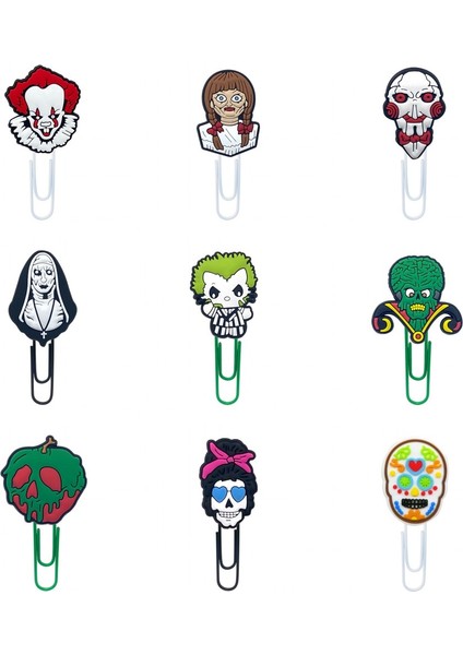 4120-12345678 Stili Kitap Kağıdı Tutucu Okul Öğretmen Kırtasiye Ofis Malzemesi Kız Erkek Xmas Için 8 Adet H Film Ayraç - Türkçe (Yurt Dışından) modelleri