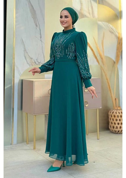 7022 Abiye Zümrüt modelleri