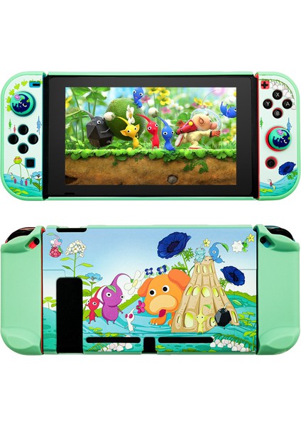 Nintendo Switch Konsol Koruyucu Kılıf Pikmin Tema Pc Hard Case (Yurt Dışından)