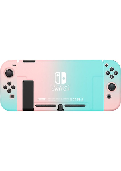 Nintendo Switch Koruyucu Kılıfultra Ince Bölünmüş Pc Sert Kılıfıpembe Yeşil (Yurt Dışından)