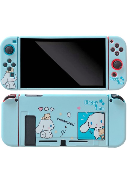 Nintendo Switch'e Uygun Büyük Kulaklı Köpek OLED Düşme Önleyici Koruyucu Kılıf (Yurt Dışından)