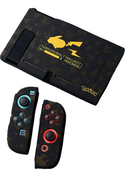 Nintendo Switch Bölünmüş Koruyucu Kılıf Yumuşak Kılıf Pikachu Yıldırım (Yurt Dışından)