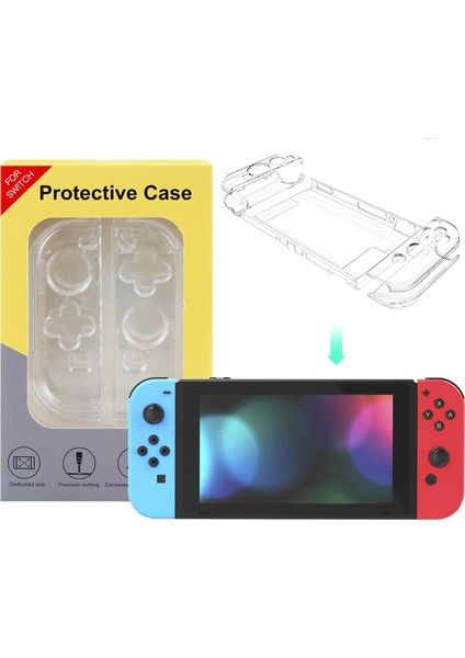 Nintendo Switch Şeffaf Kristal Kasa Anahtarı Koruyucu Kılıf (Yurt Dışından)