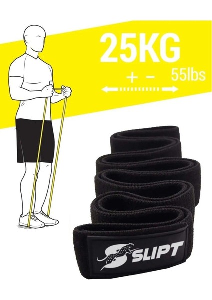 25 kg Orta Sert Loop Direnç Bandı – Egzersiz ve Fitness Için Elastik Spor Bandı
