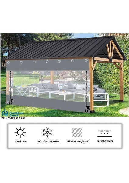 Pvc Şeffaf Branda Kış Bahçesi Fermuarlı 200 x 250 fırsatları