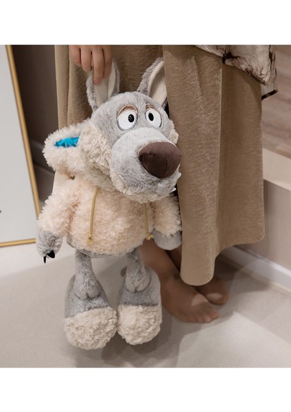 Koyun Derisi Giyil35CM Kurt Bebek Uykulu Koyun Peluş Oyuncak Bebek Hediye (Yurt Dışından)