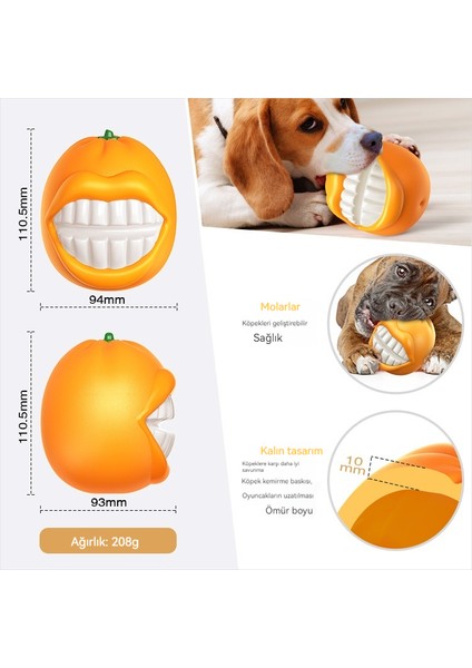 Evcil Hayvan Malzemeleri Yeni Isırmaya Da Lı Molar Top Ses Portakal Kalınlaşmış Köpek Oyuncakları (Yurt Dışından)