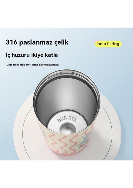 316 Paslanmaz Çelik Akıllı Sıcaklık Sevimli Basit ve Kullanışlı Vakum Yalıtım Dak Su Dağı (Yurt Dışından)