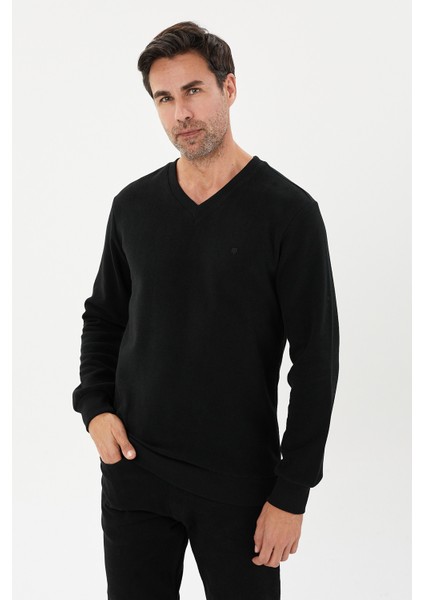 Erkek V Yaka Sweatshirt-KS1401