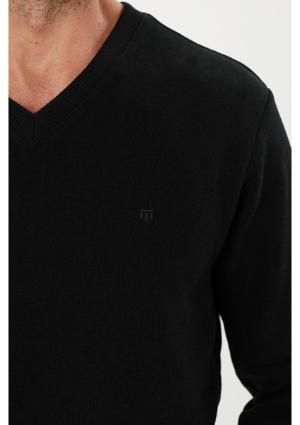 Erkek V Yaka Sweatshirt-KS1401