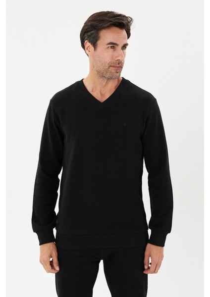 Erkek V Yaka Sweatshirt-KS1401