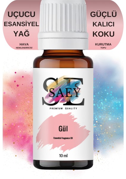 Gül Esansiyel Uçucu Koku Yağ Buhurdanlık Yağı Difüzör Esansı Hobi Esans 10ml