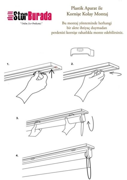 Çift Mekanizmalı Desenli Tül Stor Perde Çocuk Odası Baskı STB-109