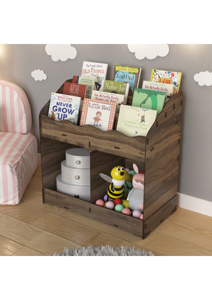Toby 6 Bölmeli Ahşap Montessori Kitaplık Bebek Çocuk Odası Eğitici Iskandinav Tarz Kitaplık modelleri