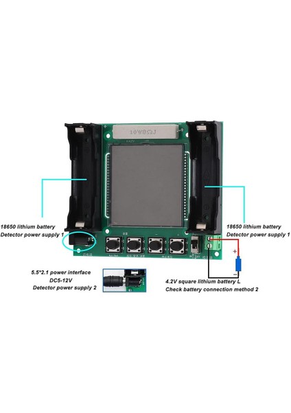 XH-M239 18650 LCD Dijital Ekranlı Lityum-Iyon Pil Kapasite ve Deşarj Enerji Test Cihazı