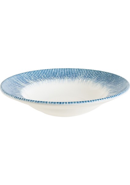 6 Adet 24 cm 400 cc Porselen Çukur Tabak